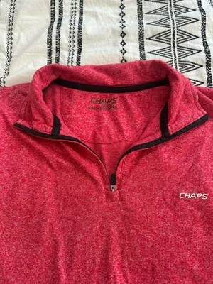 CHAPS Men’s Pullover quarter zip sportswear size medium  thumbnail 3