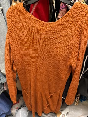 Sweater dress Orange Size 2X thumbnail 1