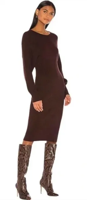 Song of Style Cozumel Sweater Dress Brown Purple Size‎ Medium thumbnail 1