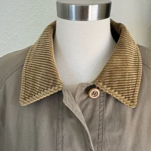 Vintage Barn Coat Corduroy‎ Collar Plaid Lining Size 12 thumbnail 8