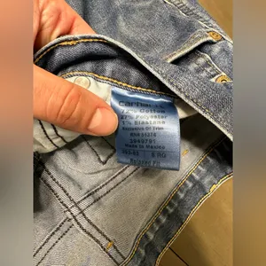 Carhartt Jeans Women's Size 8 Regular (32x29) Blue Denim Relaxed Fit thumbnail 4