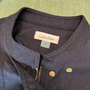 Calvin Klein Shirt Dress Navy Blue Belted Button Front Size 8 thumbnail 3