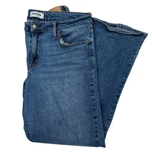 RSQ Flare Leg Jeans Medium Wash Y2K 90s Style Bootcut Denim Women's‎ Size 33 thumbnail 4
