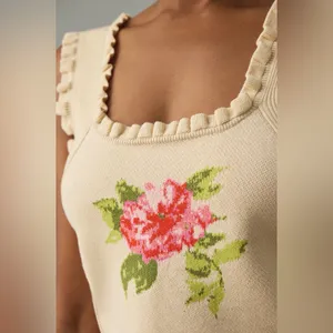 by Anthropologie Bow-Back Sweater Tank thumbnail 3