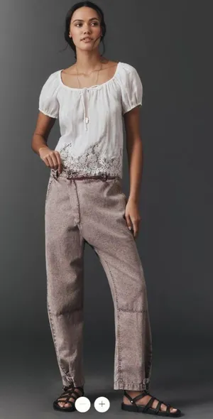 Anthropologie Pilcro Crossover Taper Pants thumbnail 1