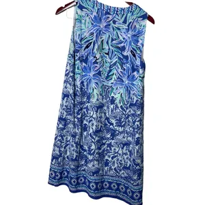 Lilly Pulitzer Evah Shift High Tide Navy Ready Set Gecko Engineered Dress sz S thumbnail 6