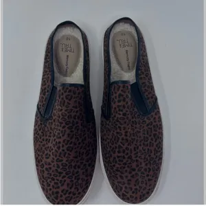 Time and Tru Women's Animal Print Twin‎ Gore Mules Faux Fur Insides Size 10 thumbnail 6