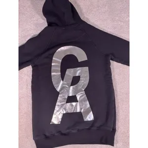 Good American "The Icon" Black Metallic Hoodie Heavy Cotton‎ Woman's 0/0 XS/S thumbnail 8