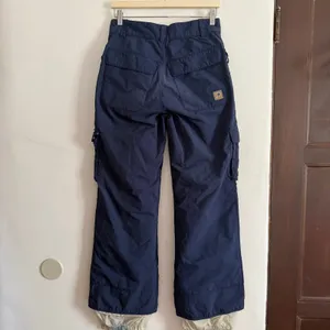 Y2K Vintage Burton Navy Blue Cargo Snowboard Pants Small Infinite Carve thumbnail 6