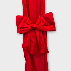 House of CB 'Ilaria' Red Bow Halter Dress from Size Small thumbnail 12