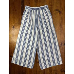 Christian Siriano Womens Striped Linen and Cotten Pants Size‎ M thumbnail 7