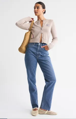 Curve Love Ultra High-Rise 90s Abercrombie Straight thumbnail 1