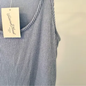 Universal Thread Blue Knit Midi Slip Dress‎ thumbnail 2