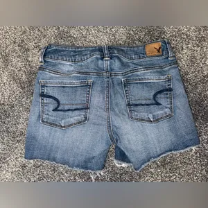 American eagle super stretch, Denim Blue Women's Shorts thumbnail 2