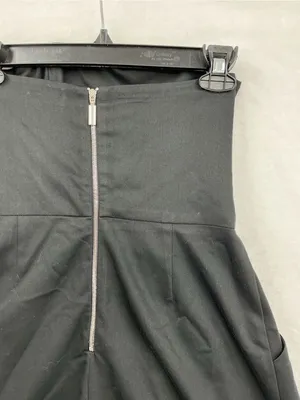 Black Halo Strapless Black Romper Dress with Pockets 987 thumbnail 7
