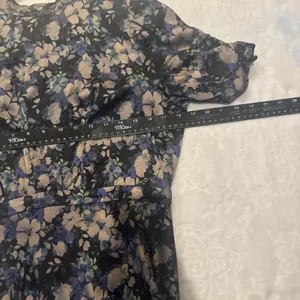 Astr The Label Floral Mock Neck Maxi Dress Sz L thumbnail 11
