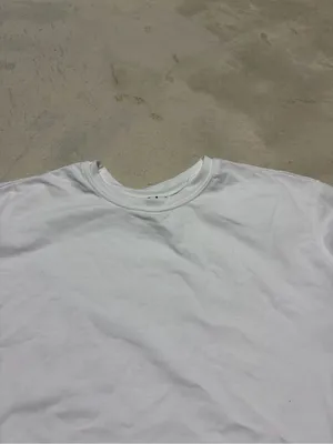 Bylt premium basics White Short-Sleeve essential cropped Crewneck Tee XS thumbnail 5