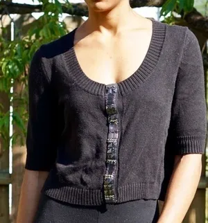 GAP Jeweled Front Cropped Cardigan‎ thumbnail 1
