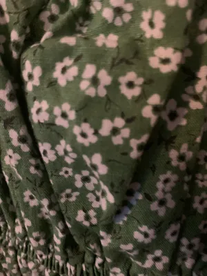 Target Green Floral Ruched dress thumbnail 3