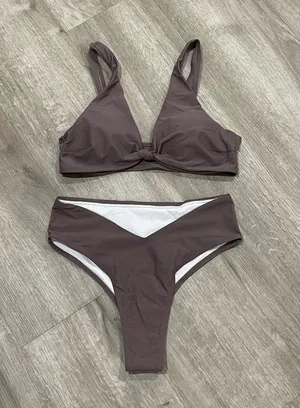Dark lavender swimming suit set Size M thumbnail 1