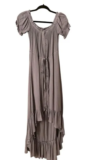 Entro gray high low boho dress thumbnail 1