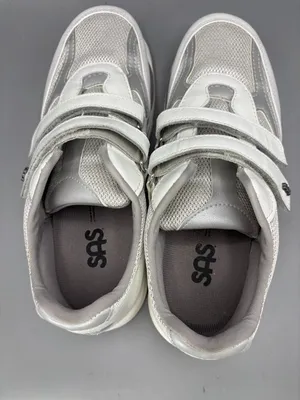 SAS TMV Walking Shoes Womens 8M White Leather Comfort Low Top Athletic 2103222 thumbnail 5