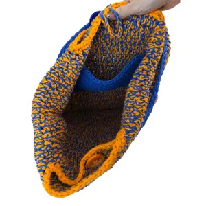 Florida Gators Crochet Tote Bag Handmade Blue Orange Game Day Logo Large Handbag thumbnail 5