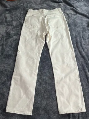 Madewell 90s Straight Women’s Jeans White Denim Size 28 High Rise thumbnail 8