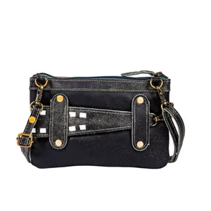 Myra Bag NWTs Gouyen Mesa Leather Fur Belt Bag Purse thumbnail 2