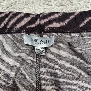 Nine West Sleepwear Purple Zebra Print Soft Joggers thumbnail 4