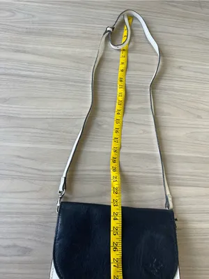 Patricia Nash Black and White Leather Two-Tone Crossbody thumbnail 12