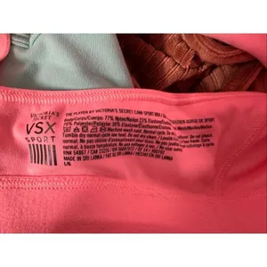 Victoria’s Secret VSX Sport Bra Pink L | Racerback Stretch Athletic Top thumbnail 5