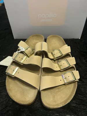 PAPILLIO by BIRKENSTOCK Florida sandcastle leather platform sandals slippers eur 39 new thumbnail 7
