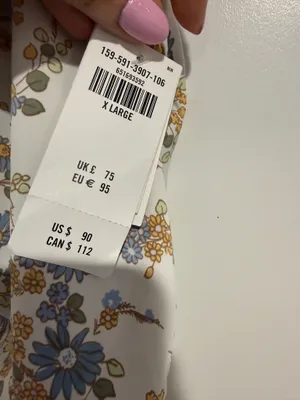 Abercrombie & Fitch Floral Tie Front Midi Dress Women's XL NWT Cottagecore thumbnail 7