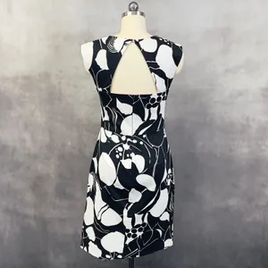 Donna‎ Ricco Floral Sheath Dress Women 6 Stretch Mod Garden Party Preppy City thumbnail 2