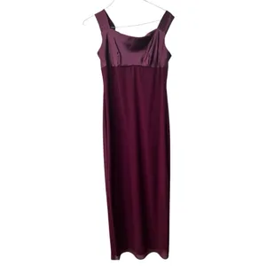 Patra two piece dress burgundy size 8 Vintage embroidery to jacket Maxi thumbnail 4