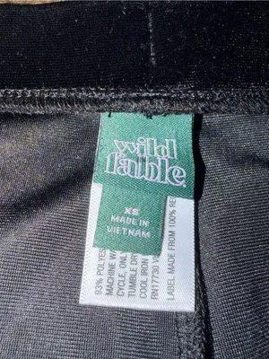 Wild Fable Black Velvet Flare Pants thumbnail 3