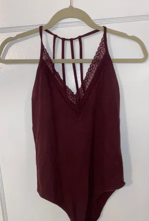 Abercrombie Maroon Bodysuit thumbnail 1