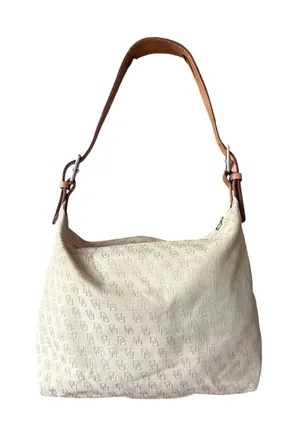 Dooney & Bourke Monogram DB Hobo Shoulder Bag - Neutral thumbnail 1