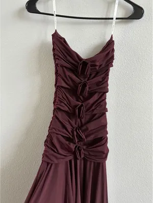 Maygel Coronel Andi Dress Size S/M Vino NEW thumbnail 5