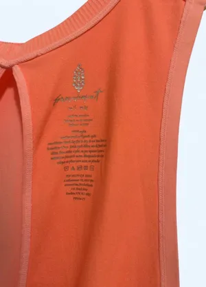 Free People FP Movement Coral Open Back Logo Tank NWOT Size M/L thumbnail 8