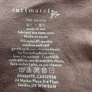Intimately Free People Clean Lines Long Sleeve Crop Top Square Neck Pink Medium thumbnail 4