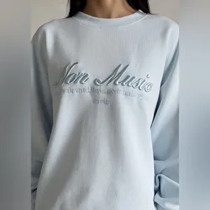 Monika Non Music Sweatshirt Blue Small NWT IN PACKAGE thumbnail 2