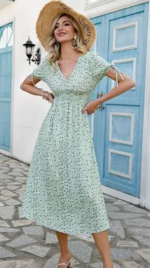 Simplee floral summer dress thumbnail 1