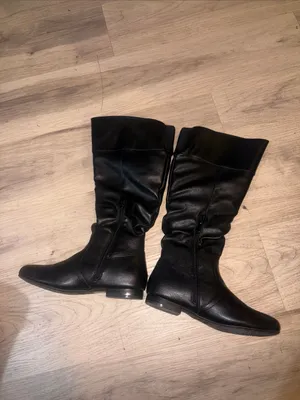 Dream Paris Black under the-Knee Slouchy Riding Boots size 8.5 thumbnail 3