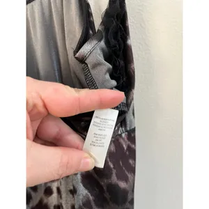Leopard Slip Dress Lace‎ Tulle Y2K Grunge Coquette Going Out Mini M thumbnail 3