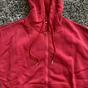 Full Zip Jacket with Hoodie in Red, Size S​​​​ thumbnail 2