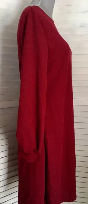 Burgundy Dress, Medium Red thumbnail 2