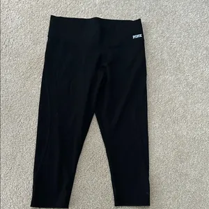 PINK Yoga Capri Leggings, Size Small Sold black thumbnail 3