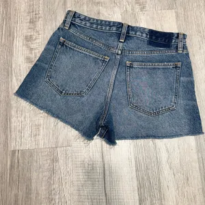 NWT Abercrombie & Fitch Annie High Rise Short 100%cotton 29/8Zipper Cut Off Blue thumbnail 4